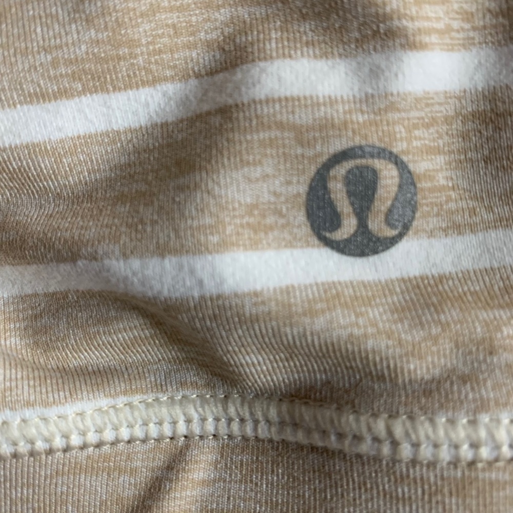 𝅺lululemon Striped Sports Bra Size 12 ALTERED PLEASE READ DESCRIPTION (1246) - Picture 3 of 13